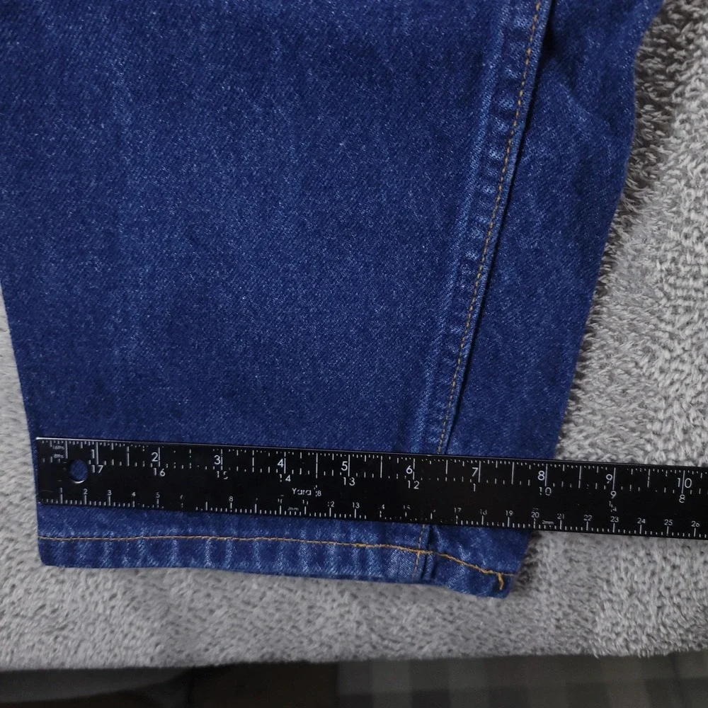 VTG Levis 505 Jeans Mens 36x34 Blue Straight Dark Wash Orange Tab 90s